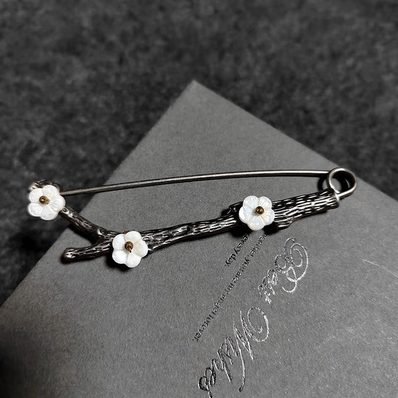 Blommeblomst Store Pins Til Tøj Metal Sikkerhedsnåle Jeans Kjole Tørklæde Justerbare Pins