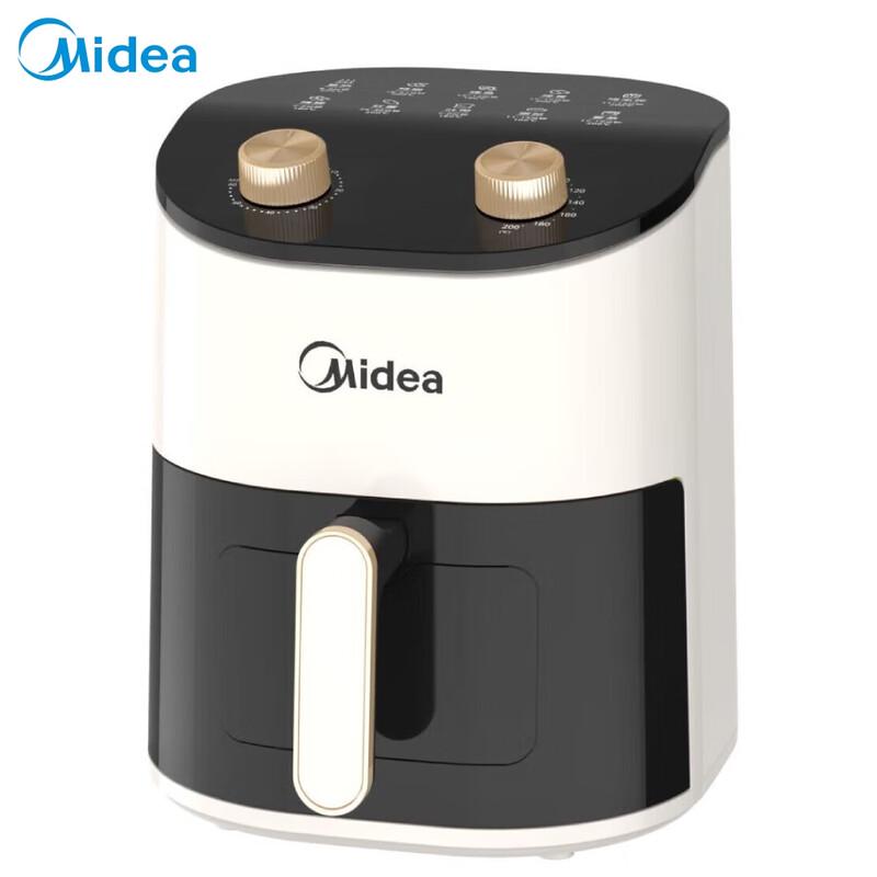 Безмасляная аэрофритюрница Midea 4,5 л с прозрачным окошком, вилка CN (адаптер в комплекте)