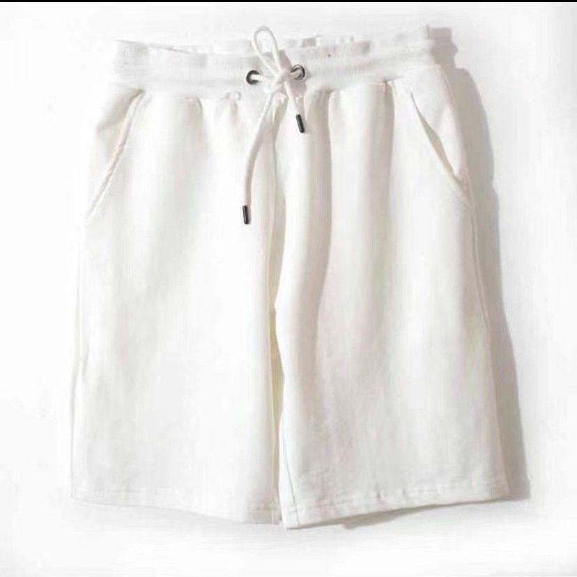 

Unisex Xinjiang Cotton Casual Summer Basketball Shorts - Mid-length, Loose-fitting, Trendy for Men and Women. M белый