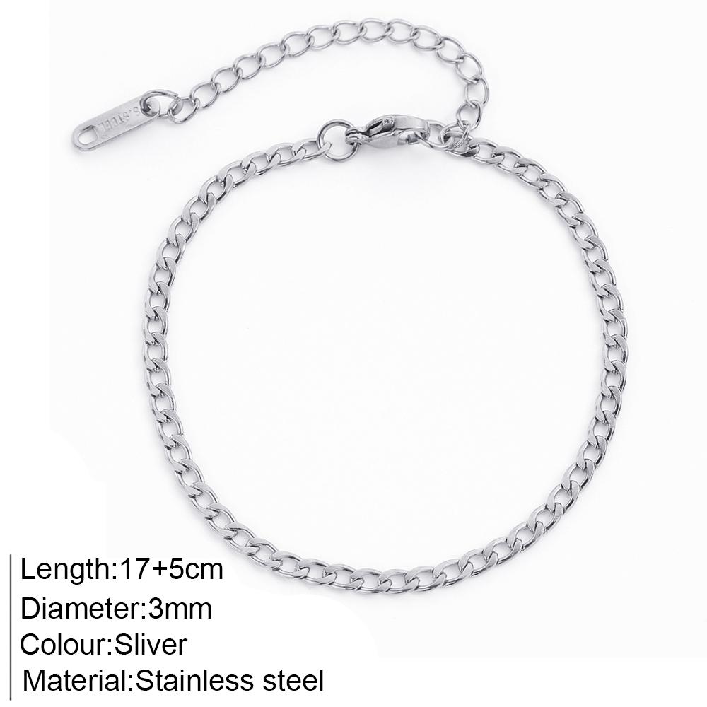 Lips Link Chain Bracelet Gold Color Charm Bracelets for Women Stainless Steel Lobster Clasp Snap Button Zircon Drop Shipping