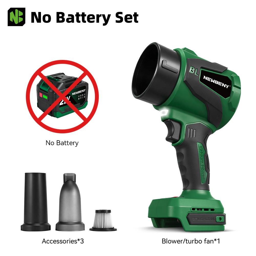 Newbeny 2IN1 Brushless Electric Turbo Blower Jet Fan 650M/S 3000W Violent Car Dryer Snow Dust Blowing Tool For Makita Battery