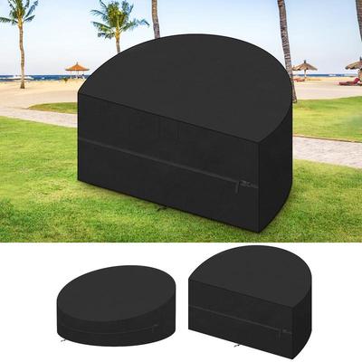 Outdoor Lounge Chair Covers UV Block Protective Lounger Cover Sun Shade Cover Waterproof Sun Island Cover Outdoor Furniture