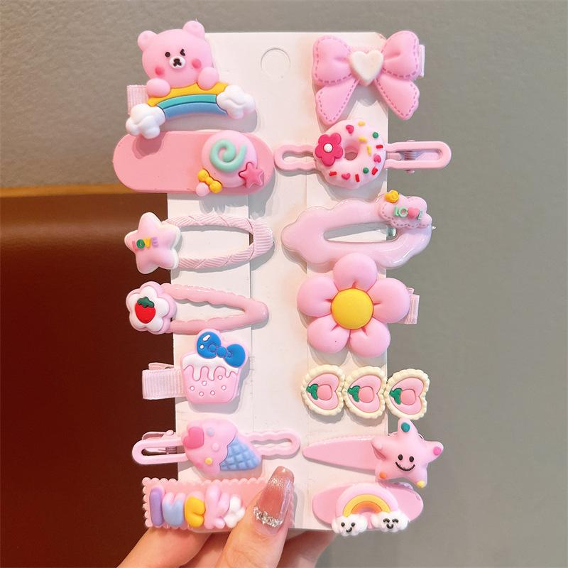 

Little Girl Hair Clips Cute Bear Hair Accessories Hair Barrettes For Baby Toddler Teens Women Kids Cute Vivid Birthday Present Set
