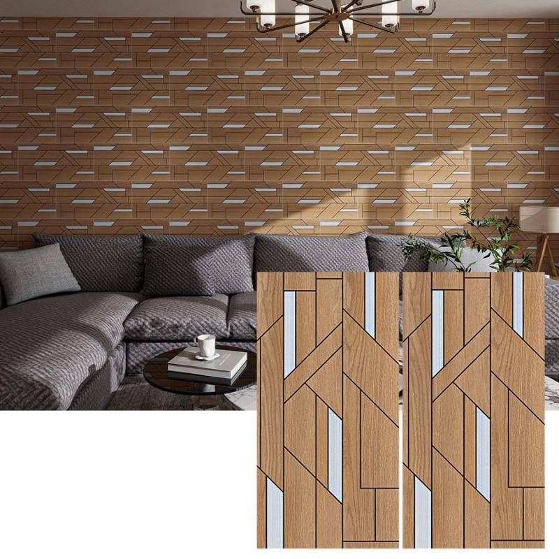 3D selbstklebende Wandpaneele - 60x30cm Geometrische PVC-Tapete, Strukturierte Wandaufkleber für Wohnzimmer Schlafzimmer, Wasserdichte Wanddekoration