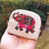 Cute Animal Canvas Coin Purse Short Shell Wallet Women Key Card Bag Kids Cartoon Lionmouse Fox Bear Dinosaur Small Change Purses