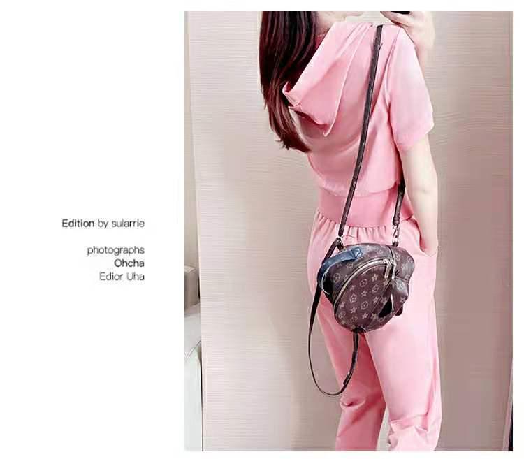 2023 Korean-Style Women's Casual Summer Two-Piece Set: Short Sleeve Top & Jogger Pants