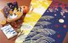 Miyamoto Towel Tenugui Hand Full Moon 36 x 50088 (Japanese Towel) - Design, 90cm, Dyed,