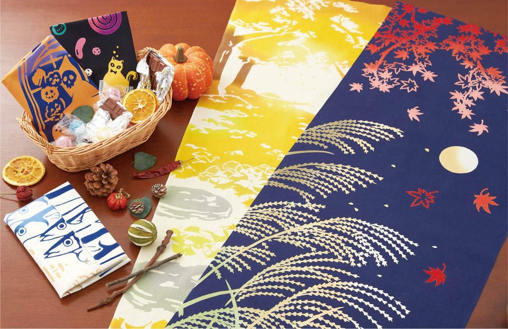 Miyamoto Towel Tenugui Hand Full Moon 36 x 50088 (Japanese Towel) - Design, 90cm, Dyed,