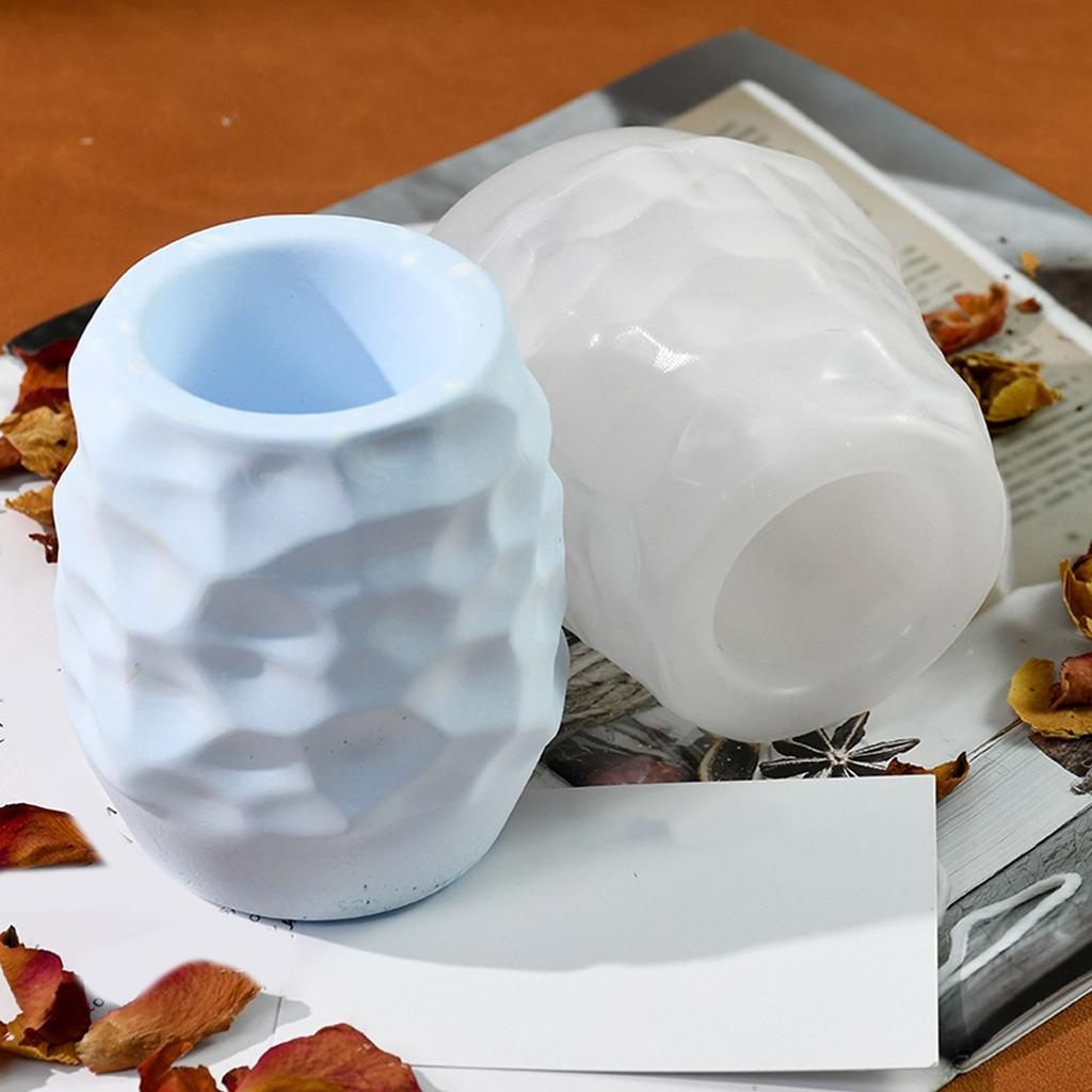 Silicone Ornament Moulds Silicone Vase Molds Irregular Shape Flexible Crafting Moulds Silicone Texture Craft Moulds