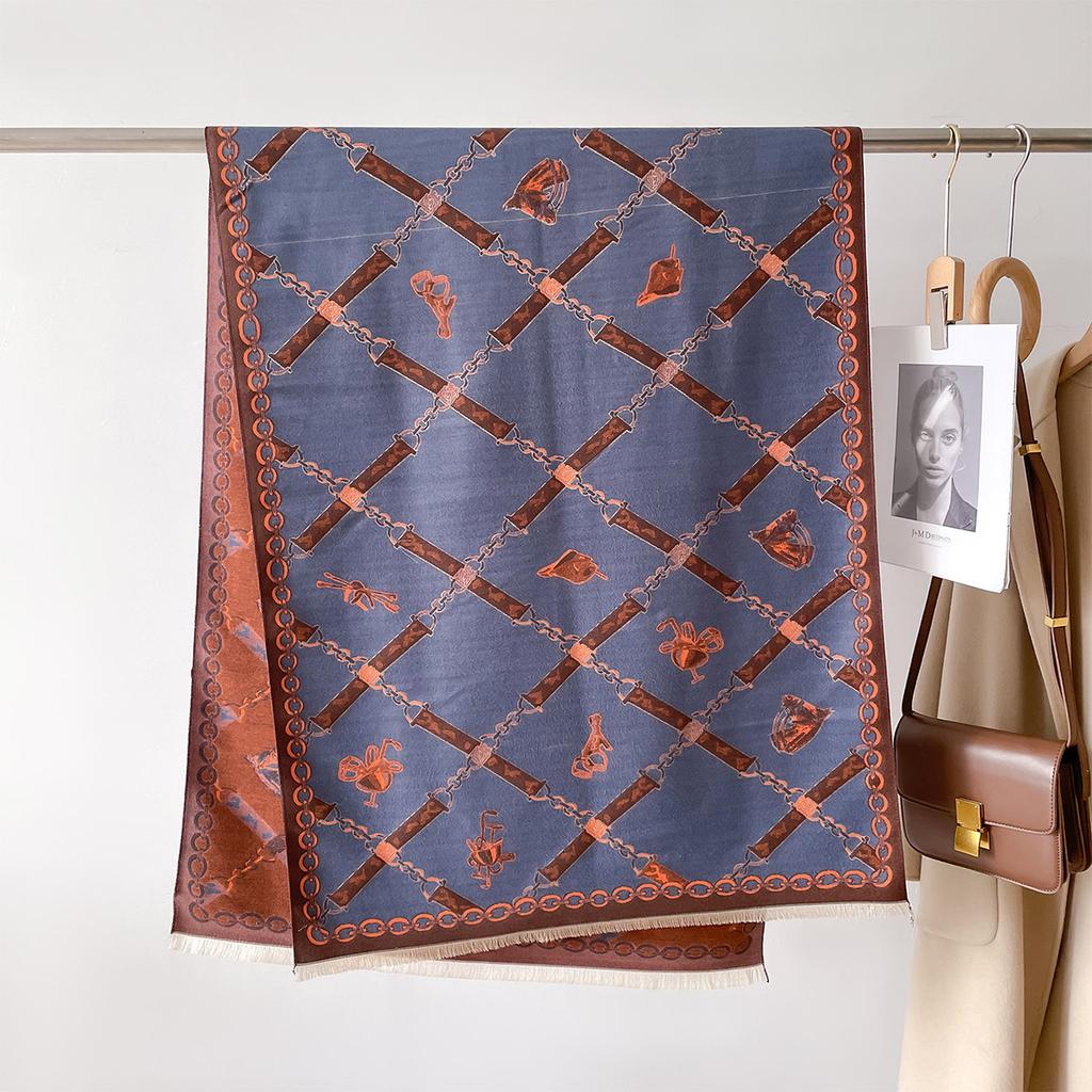 Koreanische Version Poncho Schal Herbst Winter Luxus Herren Damen Langschal Dick Warm Doppelseitig Wickeltuch Bufanda Große Decke