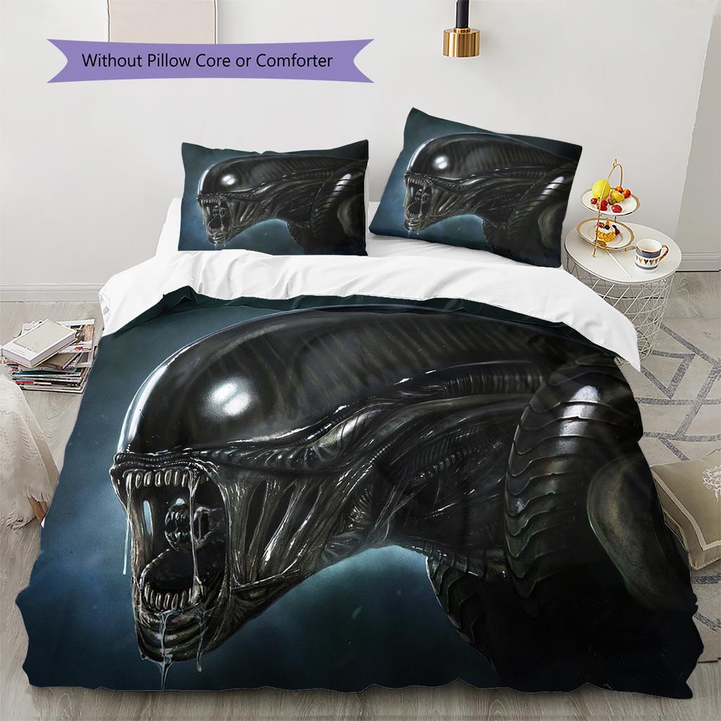 Cartoon Pattern Bedding Quilt Set Quilt Cover Pillowcase Home Decoration Birthday Gift (1 * Duvet Cover + 2 * Pillowcase, Without Core)