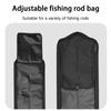 Fishing Rod Case Pole Storage Bag Fishing Gear Travel Carrier For Outdoor Beach Boat Lake Saltwater Freshwater Camping