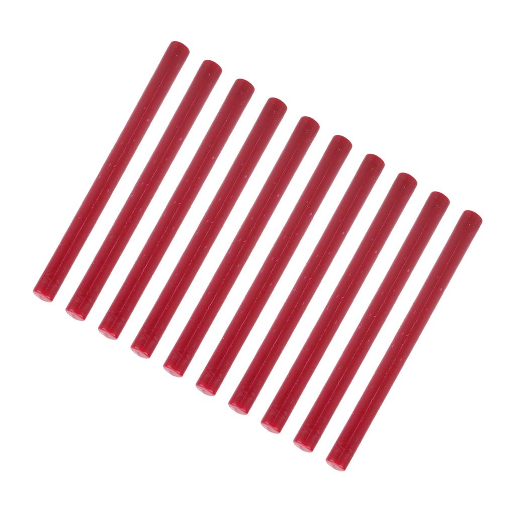 10Pcs Sealing Wax Stick Convenient Smokeless Flexible Hot Seal Sticks for Envelopes Cards Manuscripts