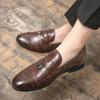 Fashion Tassel Loafers Slip-on Fashion High-quality Moccasin Men Shoes Brand Leather Shoes British Style Popular Casual Shoes Thick Sole