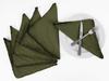 Vargottam Black Home Decor Parties Dinner Table Linen Re-Usable Napkins Set-Pack Of