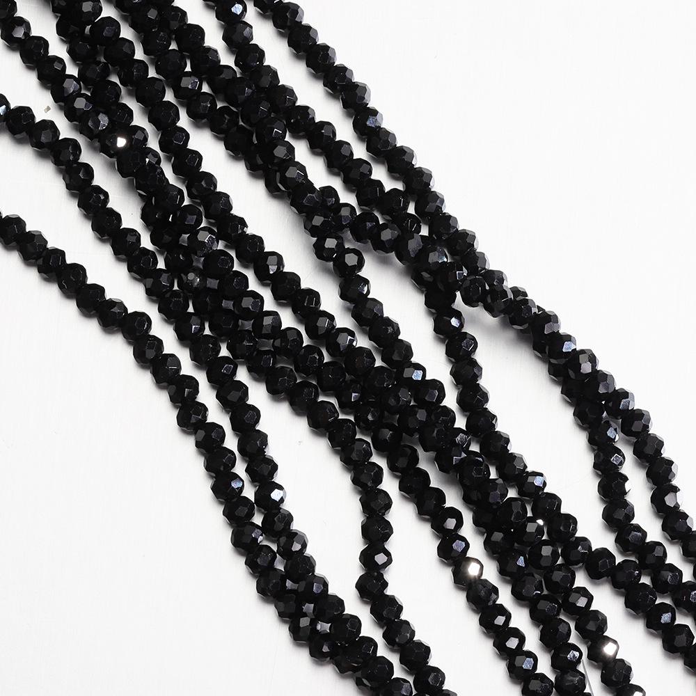 Colorful 3.6mm Faceted Crystal Wheel Beads for DIY Jewelry and Bracelet Making.