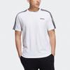 adidas Neo M Ce 3s Tee Stripe Sports Round Neck Short Sleeve White Men's H14184