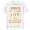 Novelty Born In 1975 Vintage T Shirts Graphic Cotton Streetwear Short Sleeve Birthday Gifts 50 Years Old Tshirt Mens Clothing