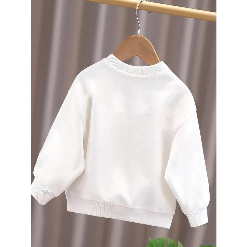 Kids Sweatshirt Cartoon Bear,Lively And Cute,  Round Neck of The Autumn And Winter Sweatshirt