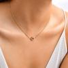 Collar Colgante de Girasol con Baño de Oro y Circonita Cúbica de Moda Para Mujer, Joyería Minimalista de Acero Inoxidable con Cadena Cruzada Regalo
