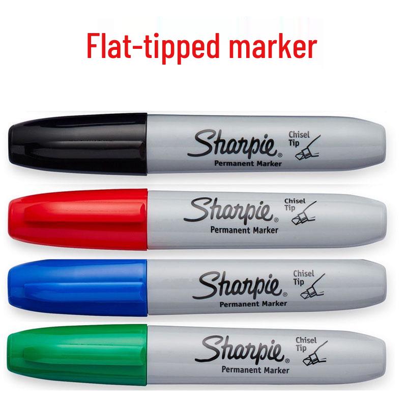Sanfu Oil-Based Dust-Free Cleanroom Marker, Angled & Square Tip, 5MM, Sharpie 38201 чёрный