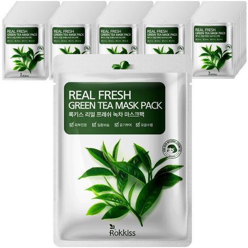 Locky s Real Fresh Green Tea Mask Pack 50pcs NONE
