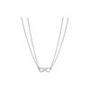 TIFFANY &CO. Серія Infinity Однотонний Дизайн - Намисто Стиль Пара для Чоловіків і Жінок Срібло 60014061-Срібло F