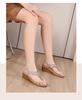 2026 Bohemian Rhinestone Wedge Sandals - Korean Style, Thick Sole for Women