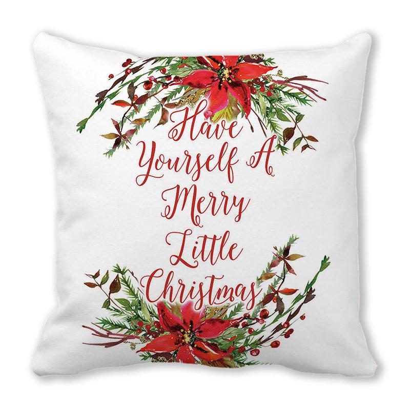 Green plants and flowers pattern series Digital printing short plush pillow covers for car sofa office cushion cover home goods