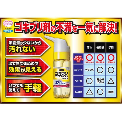 Cockroach One-Push Pro (120-Use) [Cockroach Repellent & Bed Bug Control] One Push Into Crevices Lasts for a Month. Insecticide for Cockroach Control.