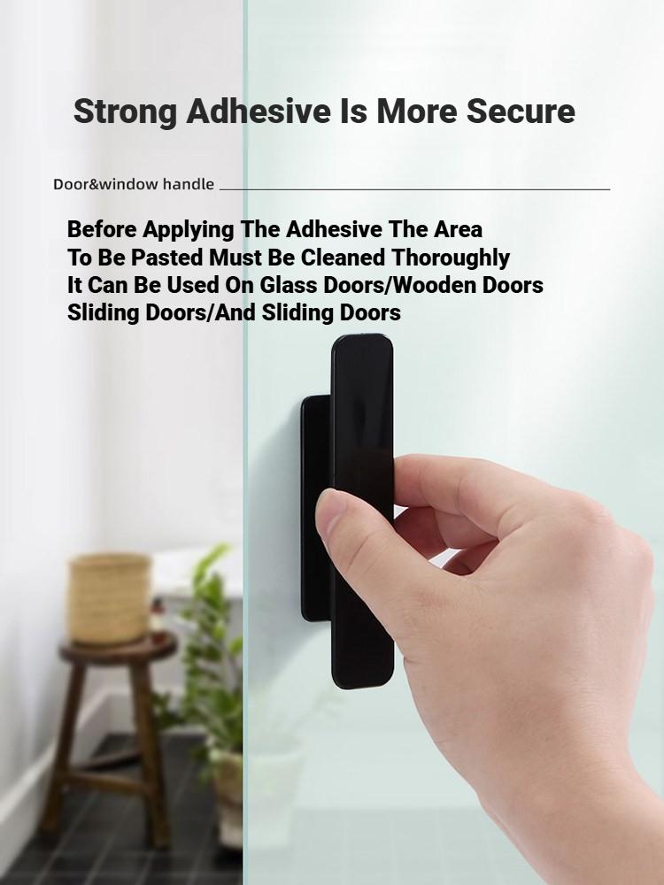 Self Adhesive Multifunctional Sliding Door Knob Window Cabinet Drawer Wardrobe Handle Auxiliary Organizer Device