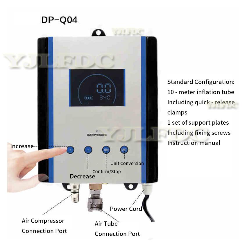 Wall-mounted Digital Tyre Pressure Gauge Car  Automatic Tyre Infaltor Inflation Gun Air Gauge Automatic Tire Shop Inflation Gun