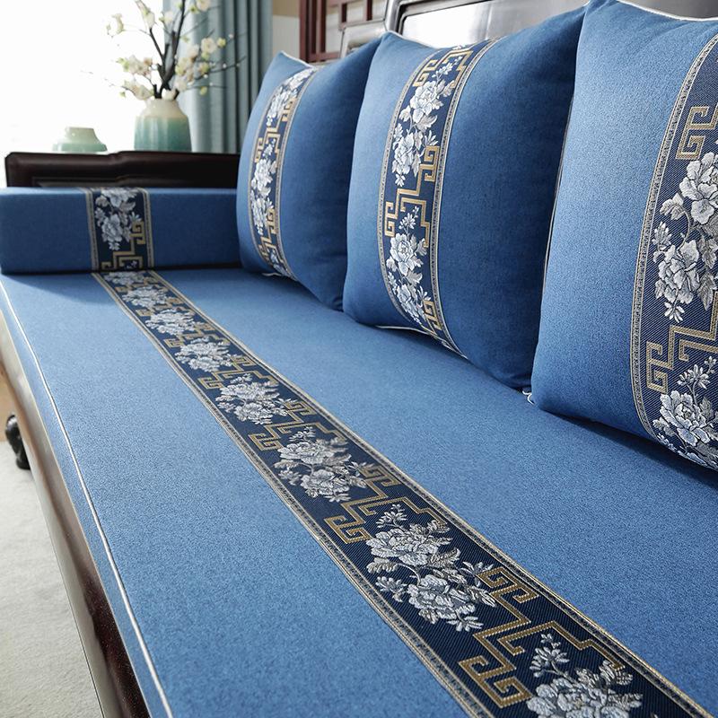 Sofakissen aus Palisanderholz, neue Möbel aus Massivholz im chinesischen Stil, rutschfest, verdicktes Sitzkissen aus hochdichtem Schwamm