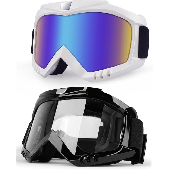 Professional Motorcycle Motocross Goggles For Men Women ATV Dirt Bike Glasses Wide Vision Powersports Motobike Goggles UV400 Anti-Fog Scratch