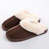 Autumn and winter piled thickened thermal cotton slippers home indoor family couple slippers