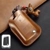 Leather Key Case for Volkswagen Models: T-Cross, Lavida, Lamando, Bora, Tiguan, Sagitar, Polo, Magotan, Passat, Tharu