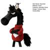 Plush Horse Keychain Soft Cute Cartoon Horse Pendant In Sweater Horse Year Mascot Charm with Keyring for Backpack Handbag Car Keys Decoration