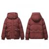 Winter Fashion Womens Down Cotton Jacket Short Loose Hooded Thick Warm Coat Korean Style Trendy