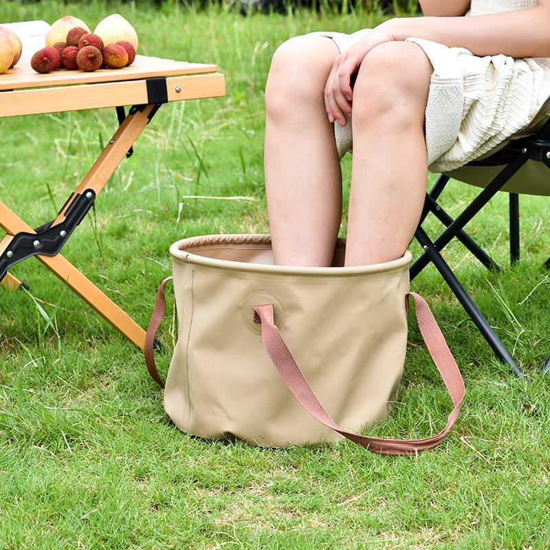 Portable Large-Capacity Folding Water Bucket for Camping and Travel
