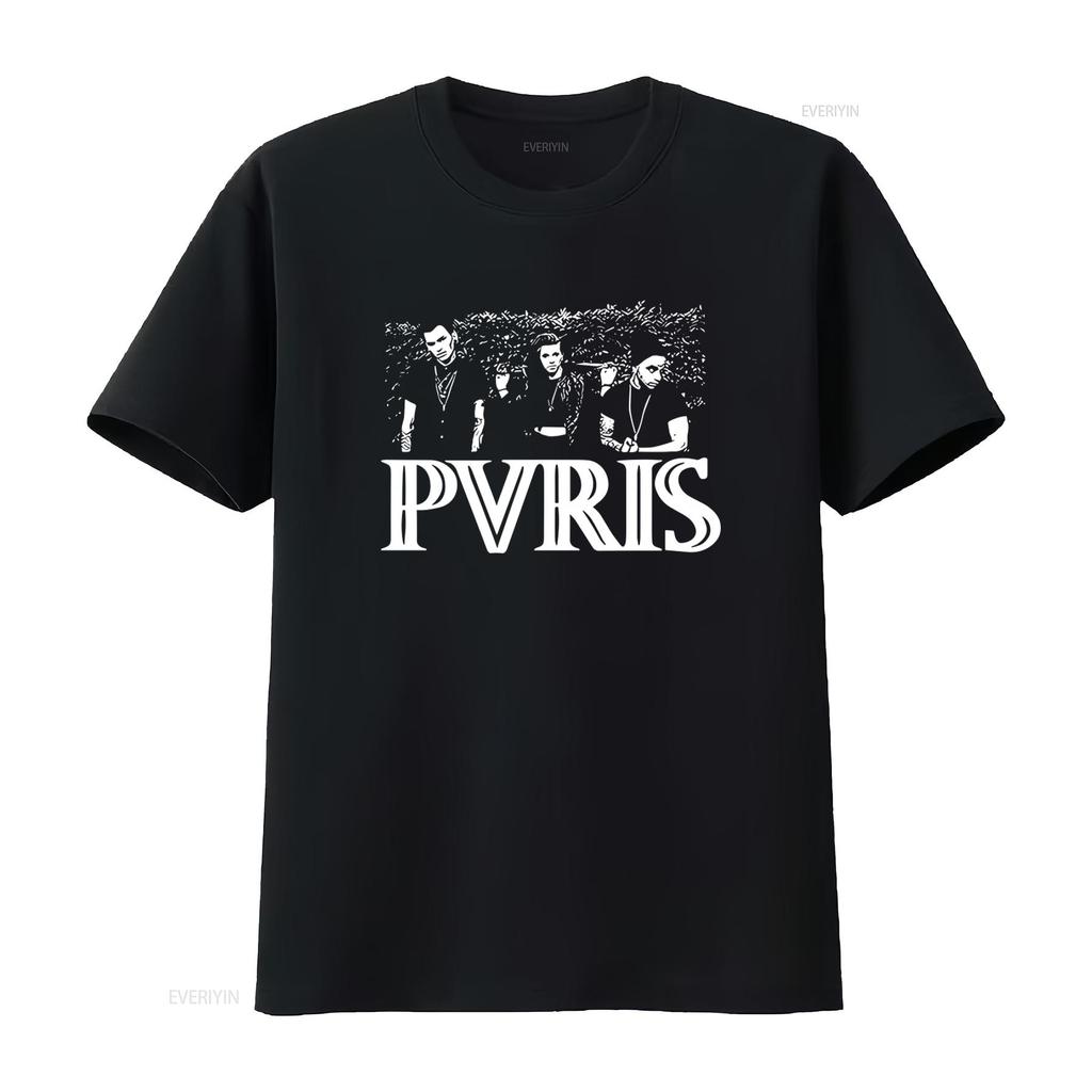 Pvris Photo Official T Shirt For Band Design Cool Style vintage Washed Stretched Slightly Soft Stylish Unisex Versatile