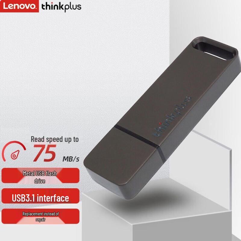 Lenovo Thinkplus TU100 Series High-Speed USB 3.1 Flash Drive 256GB