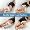 Memory Foam Knee Pillow Orthopaedic Leg Pillow Sleeping Orthopedic Sciatica Back Hip Joint for Pain Relief Thigh Leg Pad