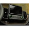 2PCS Center Console Audio Switch Knob Trim Ring For Bronco Sport -2025 Green