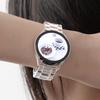 Nuateu Galaxy Watch 9/8/7/6/5/4 Classic Fe Kristallklares Transparentes Armband