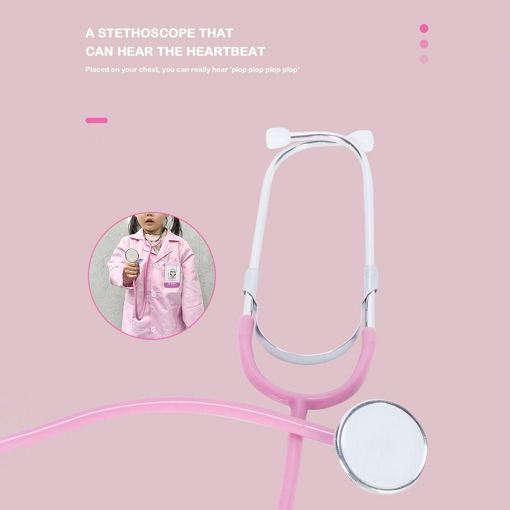Family Parent-Child Games Plastic Stethoscope Accessories Multi Color Teaching Stethoscope  Home