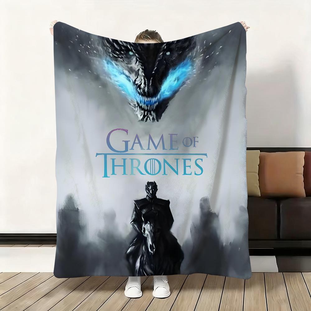 G-Game-Of-Thrones Drache Klassische Kuscheldecke Flanell Flauschig Weich Decke Warm Hautfreundlich Überwurf für Sofa Bett Büro Nickerchen Winter