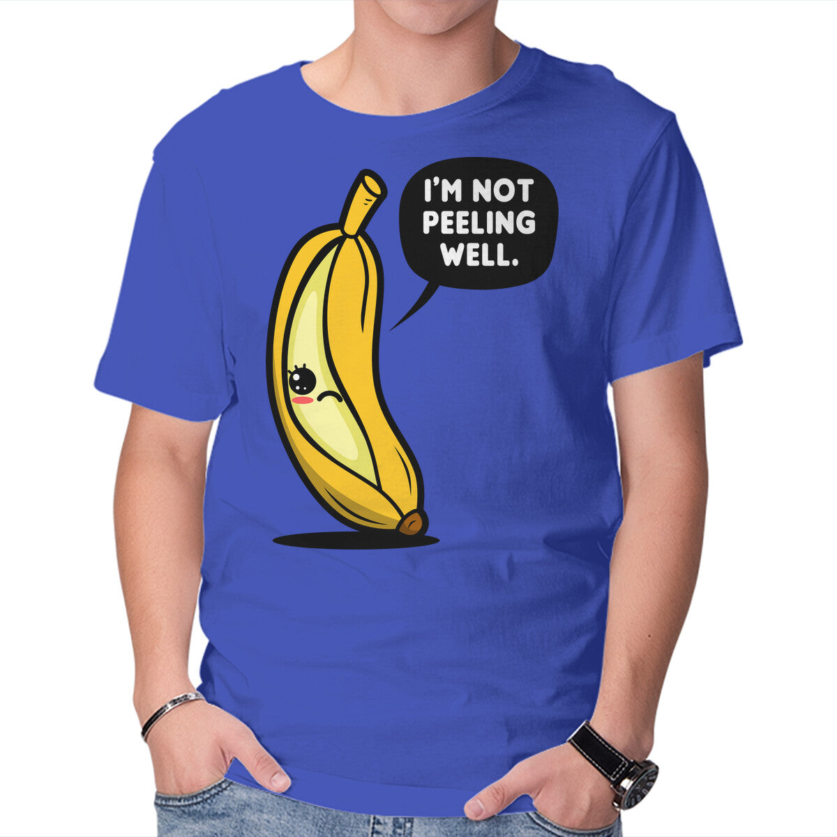 Unisex Crew Neck T-Shirt Not Peeling Well Graphic Short Sleeve Casual Tee XL