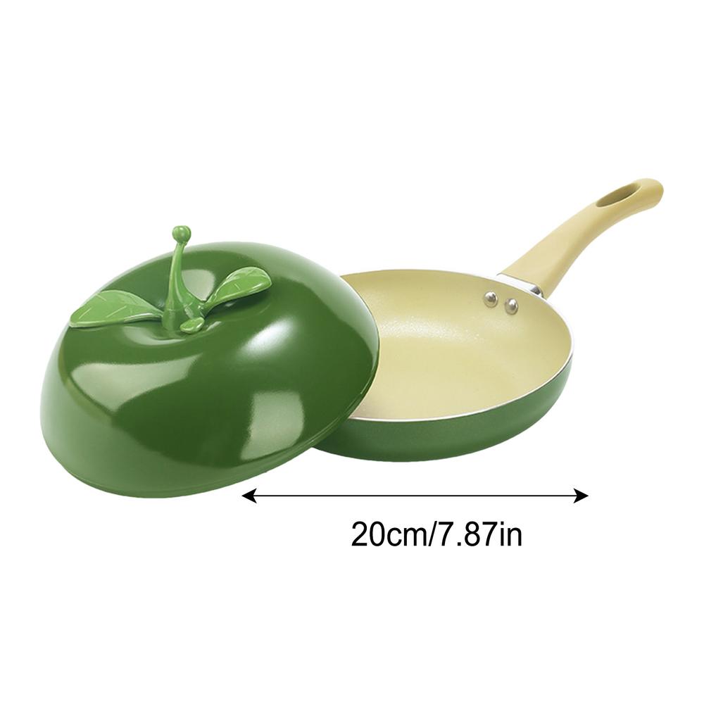 1pcs Non-stick Soup Pot Aluminum Eggplant Tomato Apples Pear Avocado Dessert Saucepan Frying Pan Multi-Use Kitchen Supplies
