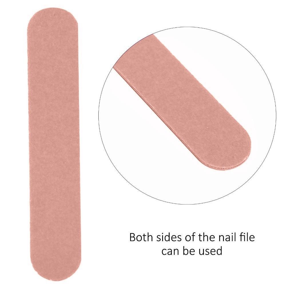 100pcs Double Sided Disposable Nail File Wood Board Grinding Nail File Nail Grinding File Salon Use