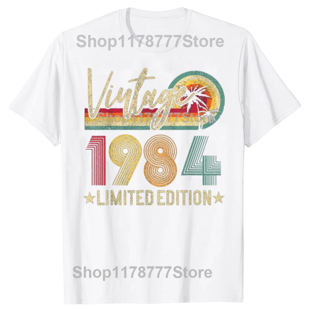 Limited Edition 1984 41th Birthday Gift Vintage 41 Years Old Tee Tops Round Neck Short-Sleeve Fashion Tshirt Casual T-shirts